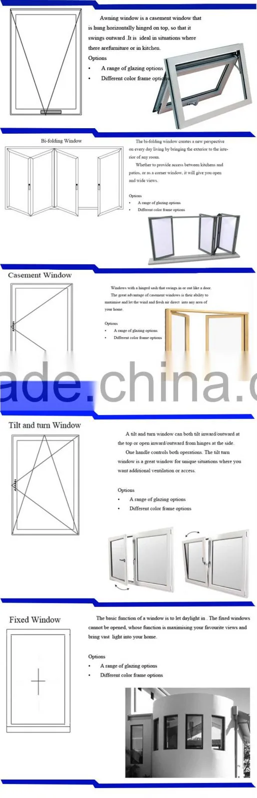 DARUN 80W Sliding Aluminium Window with low price
