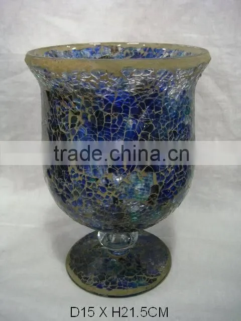 mosaic hurricane candle holder
