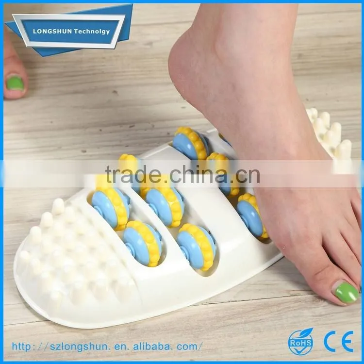 Foot Massager Hardwood Acupressure Rub Roller Body Massage Treatment