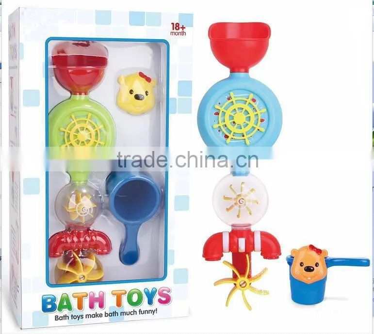 Hot toys 2016 kids baby crib water toys tub town bath toy for babies with ABS materail CE/ROHS fisher price toys