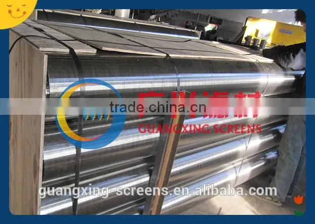 continuous slot johnson screen for water well stainless steel grade