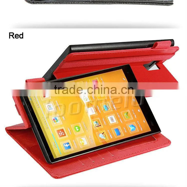 High quality leather tablet case for Sharp AQUOS PAD SH-06F