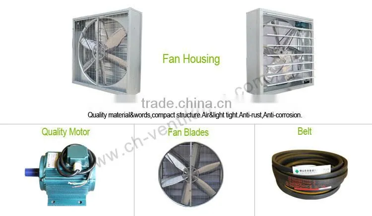 Professional stainless steel automatic shutter exhaust fan blades