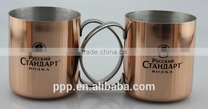 moscow mule copper cup/solid bronze color mug