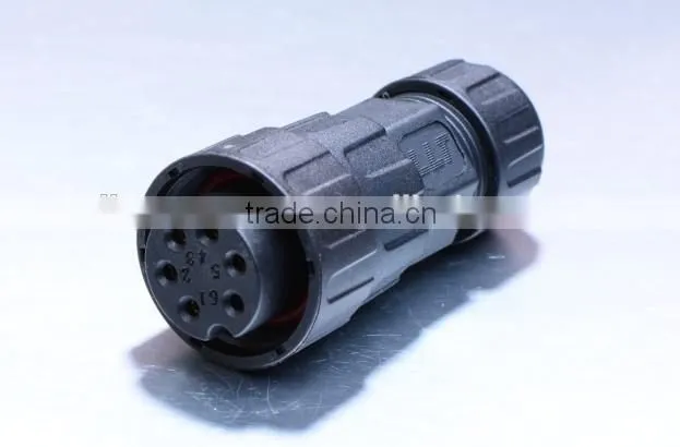 UL/TUV/SAA approved LLT M25 6 contacts wire to board connector waterproof connector