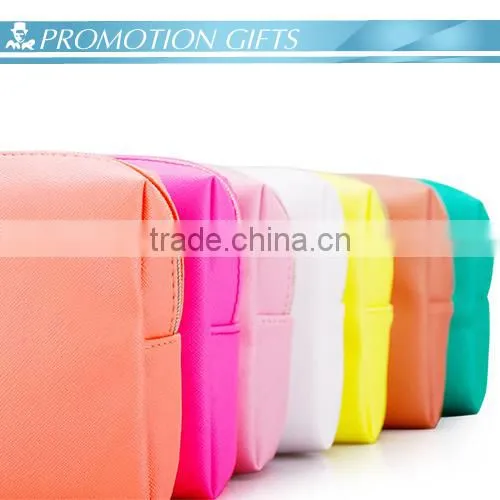High quality customized cross pattern cosmetic bag