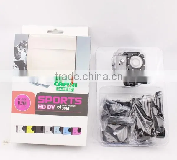 2016 New Fashion Outdoor camping 1080P full hd action sport camera