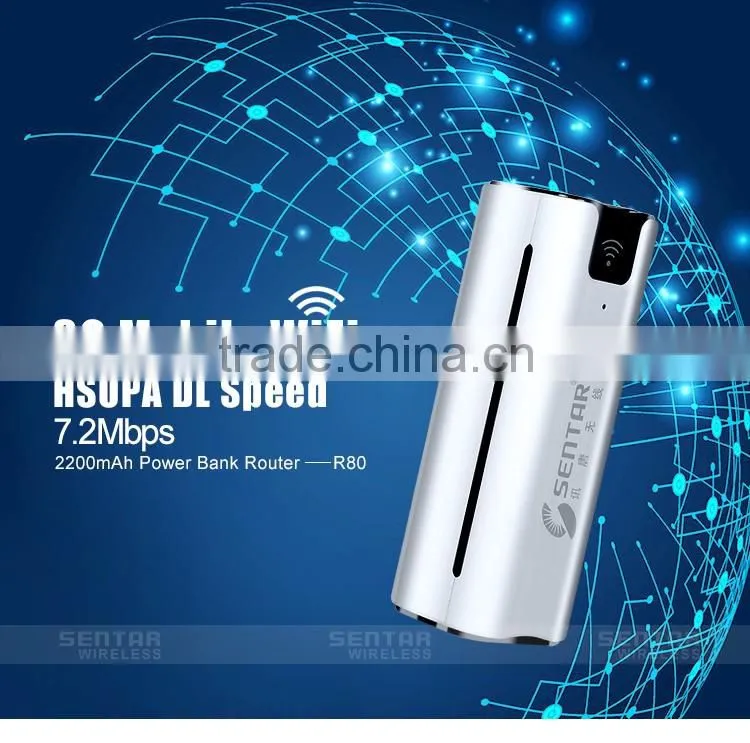 7.2Mbps Download Speed Sentar R80 Wireless 3G Wifi Router With SIM Card Slot