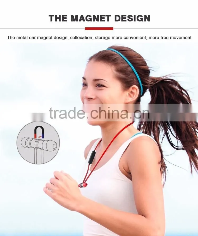 2016 bluetooth headphones/best sport bluetoothe headphones,cute Magnetic wireless bluetooth headphones for girls