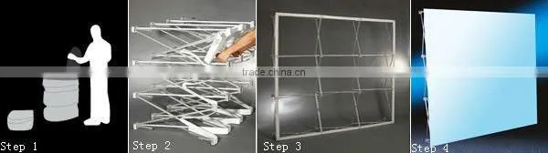 Velcro Pop Up Fabric Pop Up Display Stand