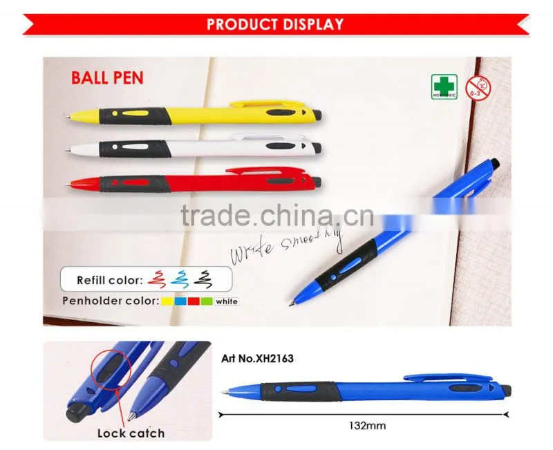 Good quality colorful design plastic ball pen