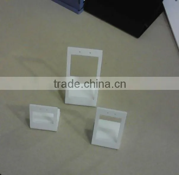 white acrylic earring ring display