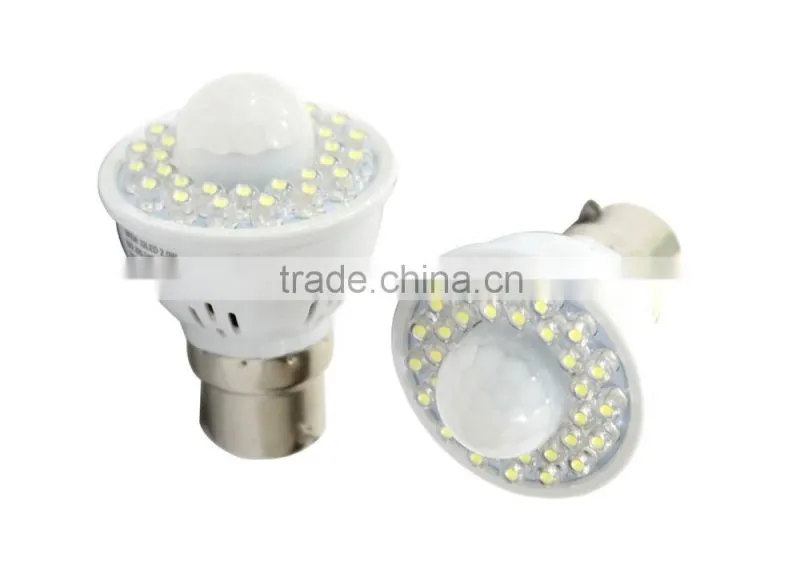 CE&Rohs approved mini 1/2W gu10/b22 light sensor led light bulb