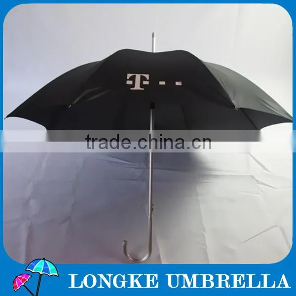 24" promotional umbrella black color aluminum umbrella for advertsing