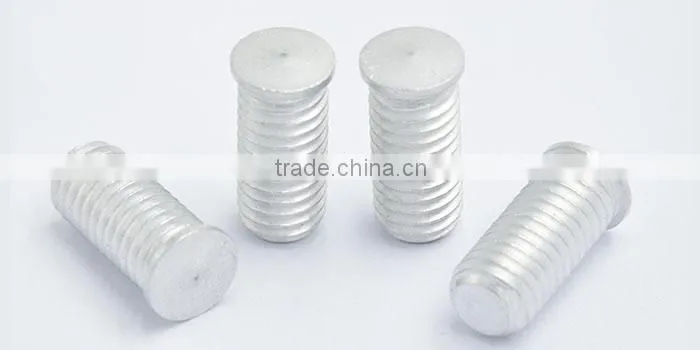 Aluminum internal thread IS short cycle SC welding stud