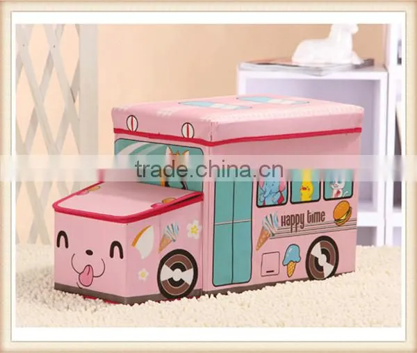 Happy car style storage box storage stool