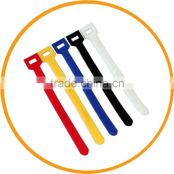5 Pcs Colored Nylon Wire Zip Ties Cable Straps Cord Magic Tape New from dailyetech