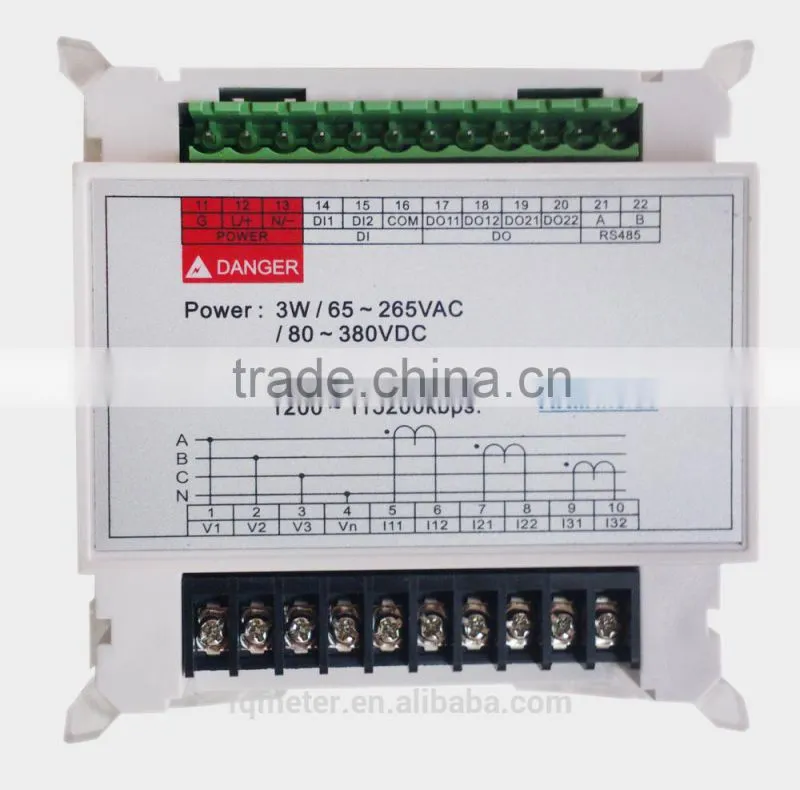 PM835 digital meter 3phase panel meter smart meter 485 in current meters