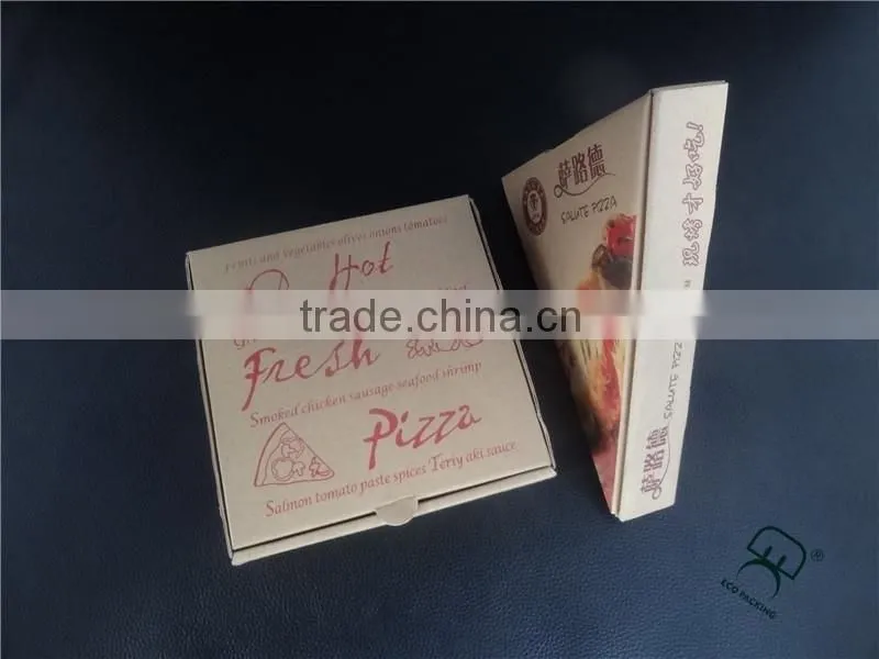 Factory price high quality corrugated E-flute paperboard pizza box