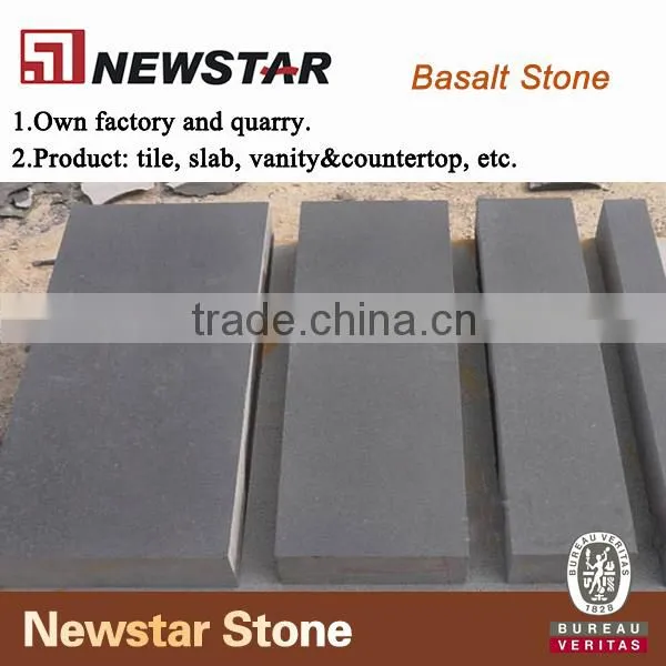 Newstar honed black basalt stone