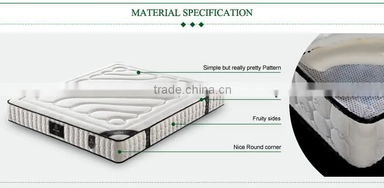 A2047 king size vacuum packed pocket spring bed mattress