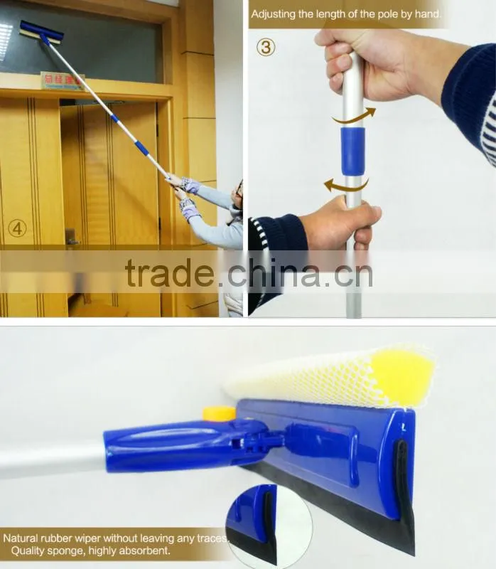 12 inch window cleaning wiper of high quality with rubber head
