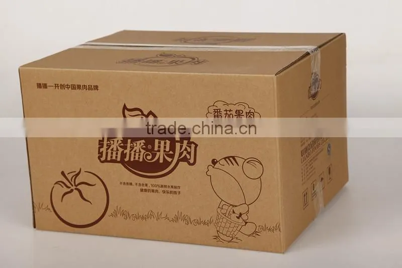 China customized milk packing carton orange packing cartons mango packing box