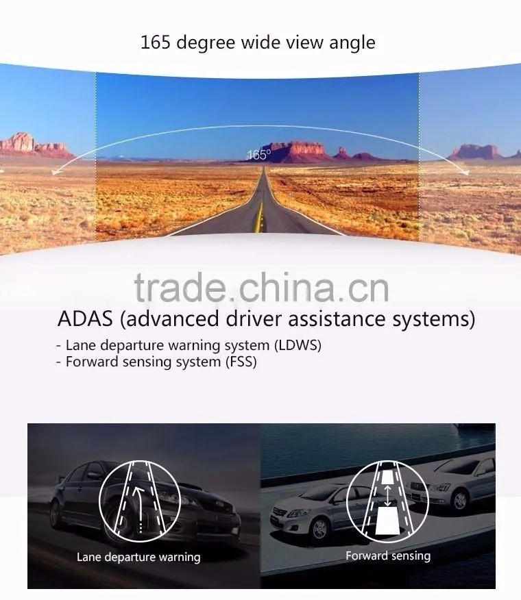 Original Xiaomi YI Smart Car DVR WiFi Xiaoyi Dash Camera 165 Degree ADAS 1080P 60fps 2.7Inch Car Camera