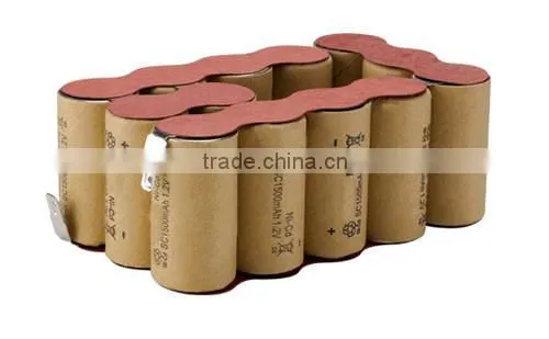 rechargeable 1500mah 15.6v sc ni cd battery pack for power tool battery