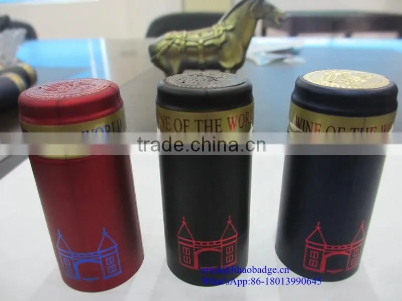 pvc cap seal shrink wrap bottle labels for capsule