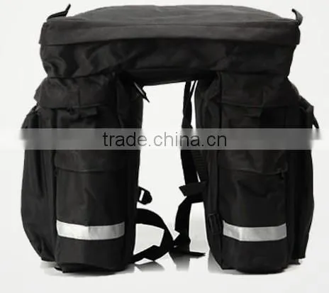 Two in One Waterproof Big Capacity Bike/Bicycle Saddle Pannier bag