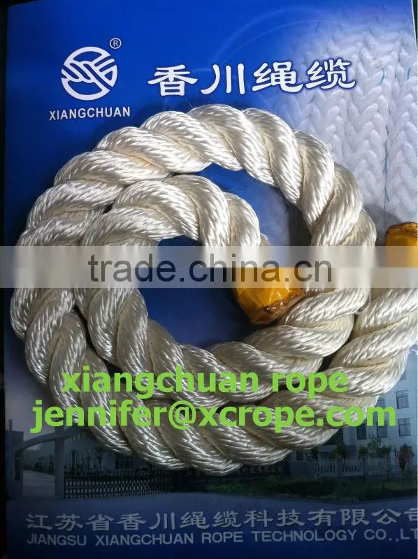 marine rope/mooring rope/ polyester/ nylon/ 3 strands /dia:20mm