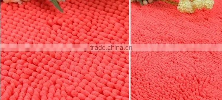 non skid chenille yarn microfiber carpet