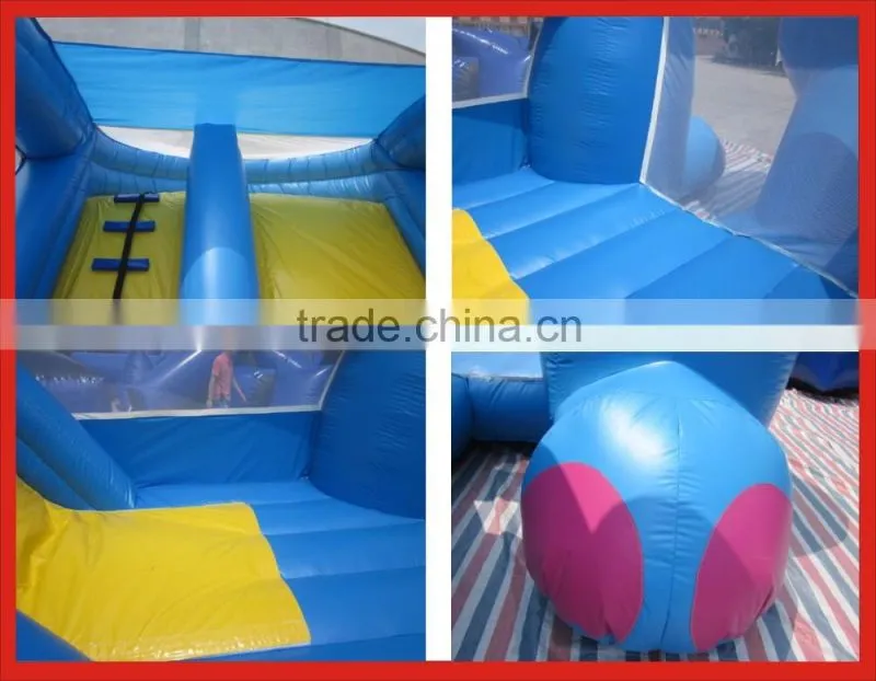 Hot sale inflatable rhino combo, inflatable bouncer slide, inflatable bounce castle