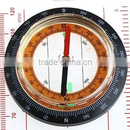 E015 Baseplate Ruler Scouts Camping Hiking Orienteering All in 1 Map Scale Compass