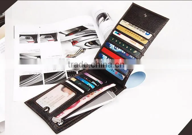 2016 new design fashion 100%Genuine Leather Wallet,Crocodile 3D purse men long wallet card handbag wallet