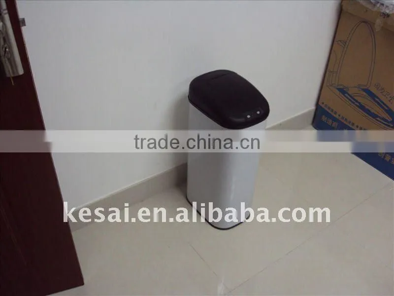 Stainless Steel Sensor Trash Bin Automatic trash can dustbin garbage can Hand Free-KSLD-3-15LB one touch dustin