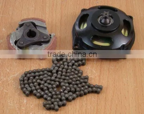 Gear Box Drum Clutch Pad Chain kit 43cc 47cc 49cc Rocket Dirt Bike Mini Quad 6T