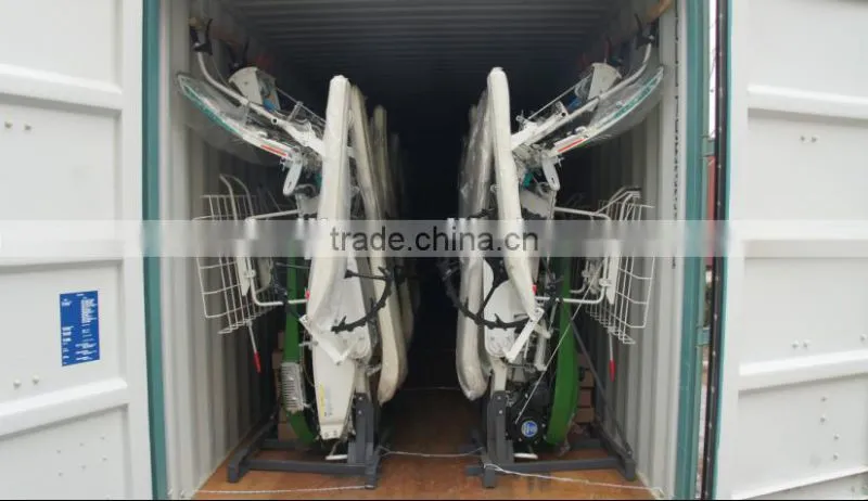 8 rows 238mm Electric Key start Rice Transplanter with hydraulic device and cheaper rice transplanter price