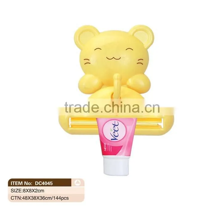 On Wall Suction Cup Plastic Toothpaste Squeezer