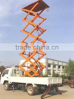 scissor car lift with Max platform height 7.4m