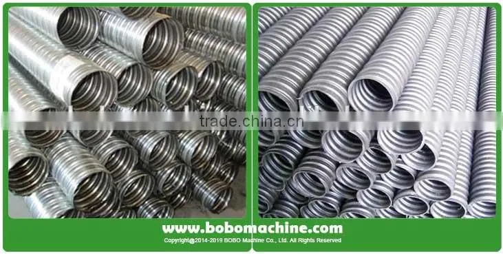 Steel corrugated prestressed pipe making machine