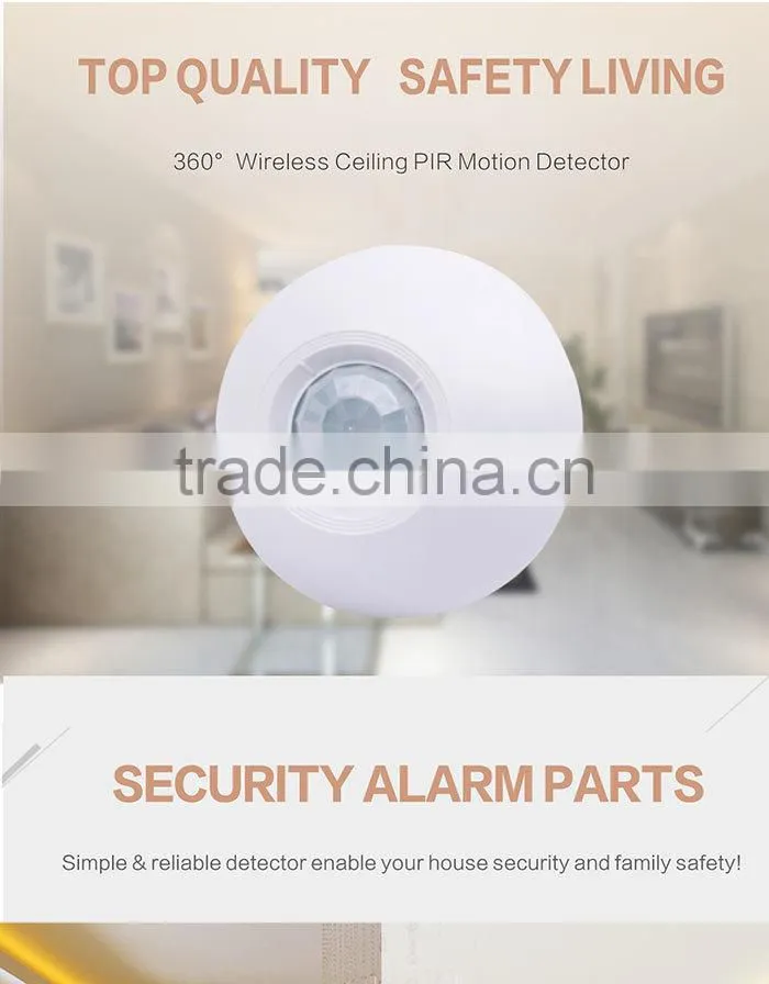 King Pigeon Wireless Ceiling PIR Motion Sensor TOP MOUTAIN PIR MOTION SENSOR,WIRELESS ALARM ACCESSORIES
