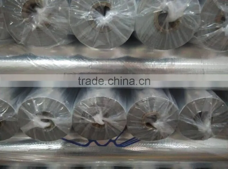 Single side aluminum foil woven fabric