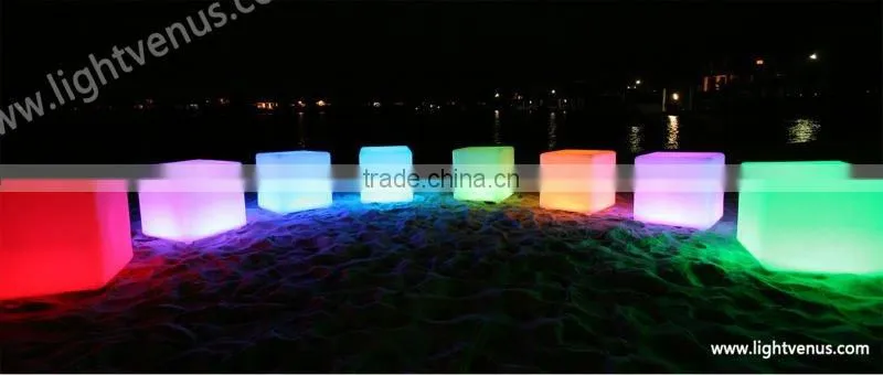 RGB led cube seat/led cube chair cube furniture for indoor and outdoor use
