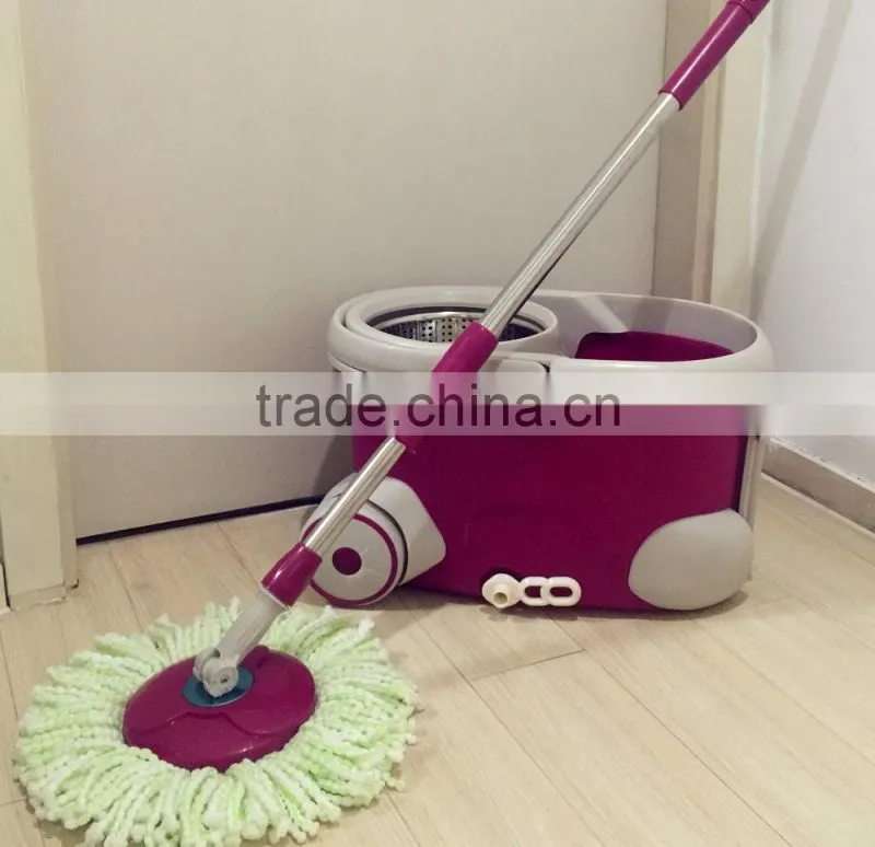 360 rotation magic spin mop with twist two replacement mop heads easy hydrate water