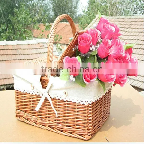 Wholesale Christmas Decor Willow flower baskets From Manufacturer