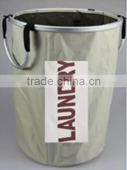 Store More Good Quality Labled Polyester Handled Round Laundry Basket