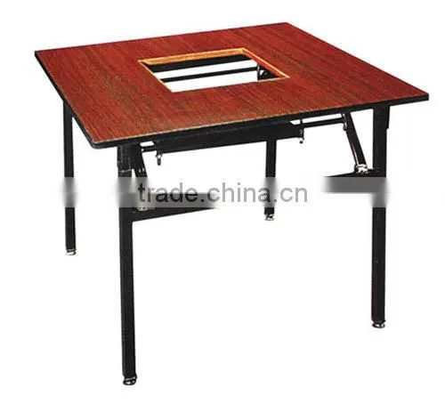 Quadrate chafing dish banquet table