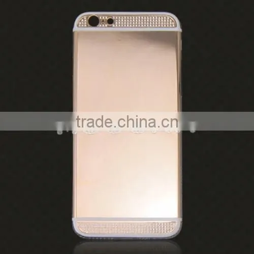 For iPhone 6/6plus 24K Gold / Rose Gold Housing diamond For Iphone6 4.7 inch/for iphone 6 rose gold housing
